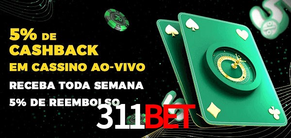 Promoções do cassino ao Vivo 311bet